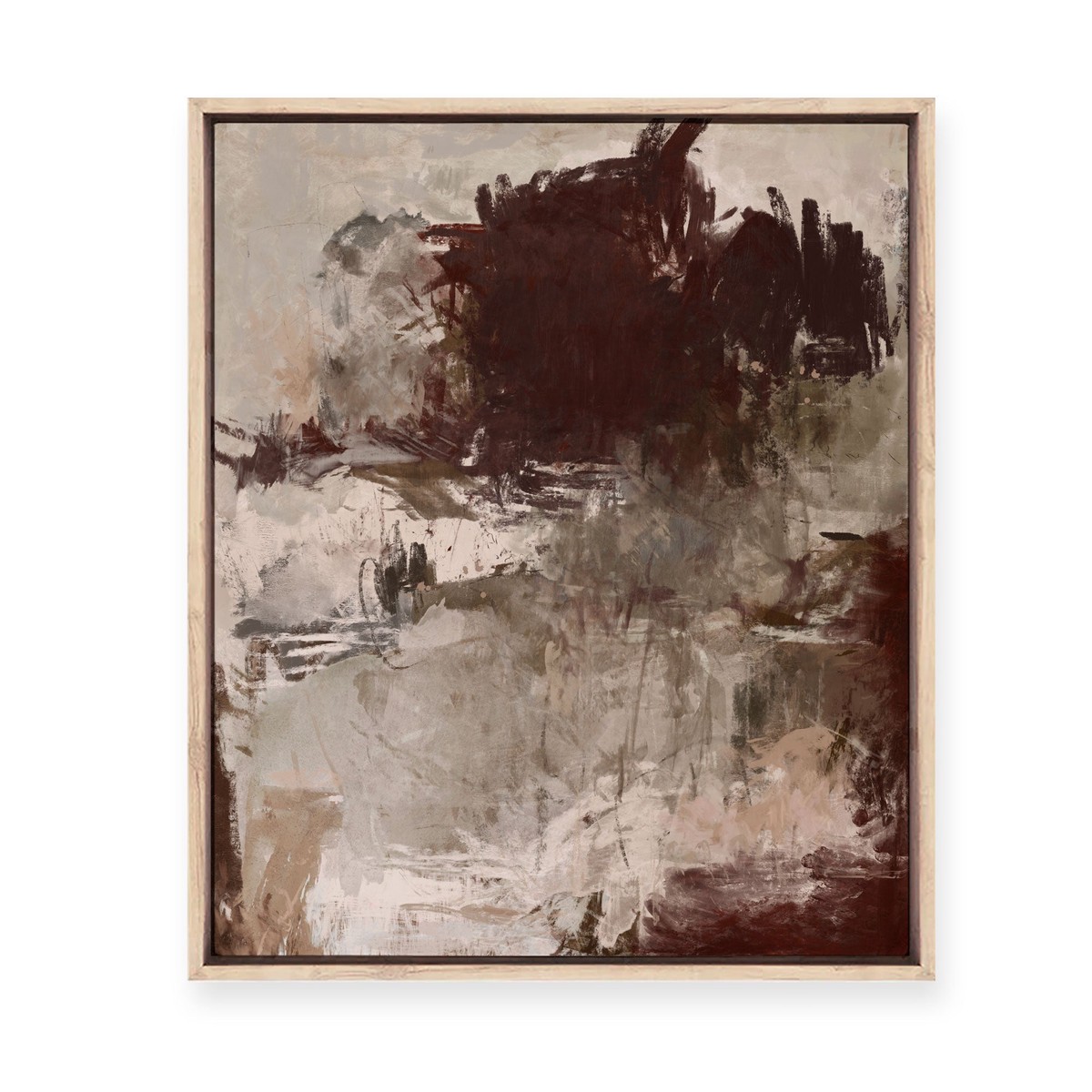 The Moving of Colour Framed Canvas