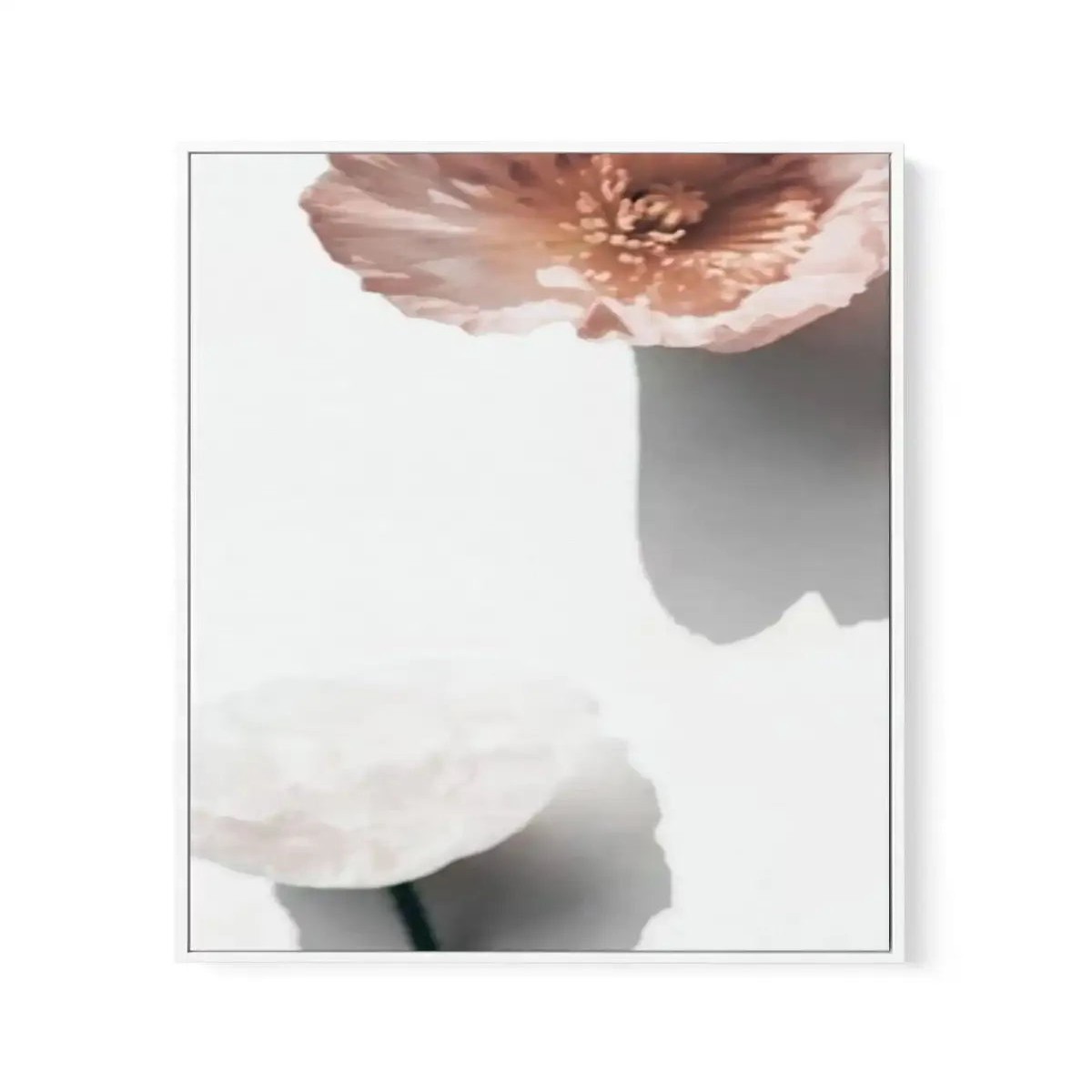 Abstract Poppies IV Framed Canvas