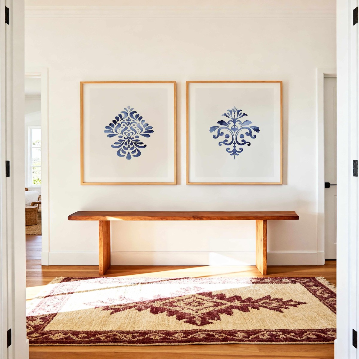 Porcelain Classic I II Art Print Set of 2 Matching Wall Art