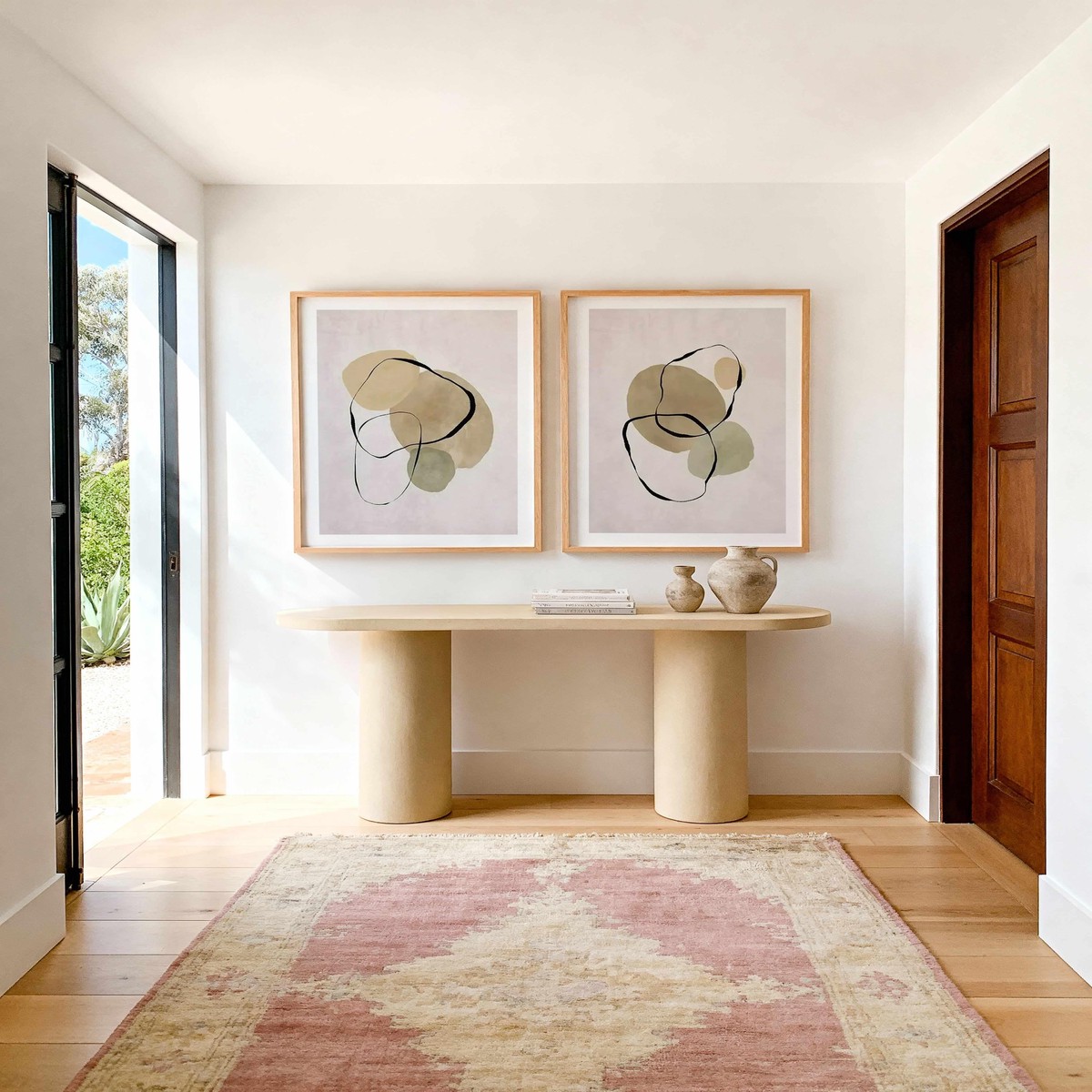 Pierre Abstraite I II Art Print Set of 2 Matching Wall Art