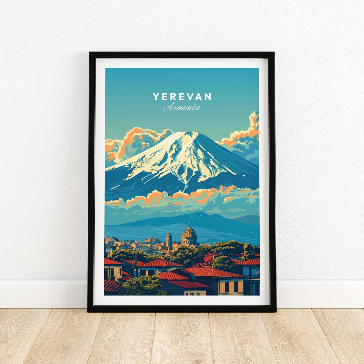 Yerevan Travel Poster Armenia