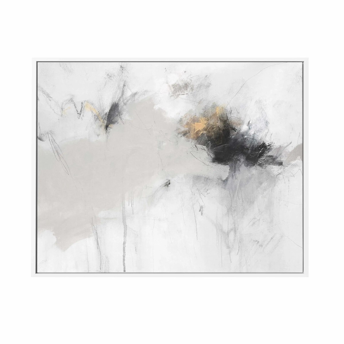 Abyss II SQ Framed Canvas Art Print