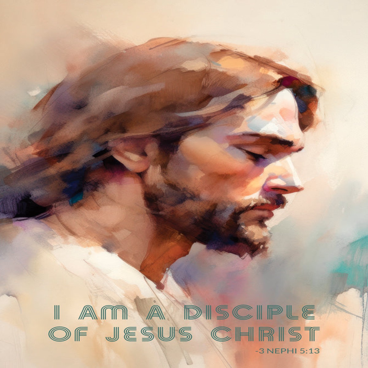 I Am a Disciple of Christ (In Humility Our Savior) 12x18 repositionable poster