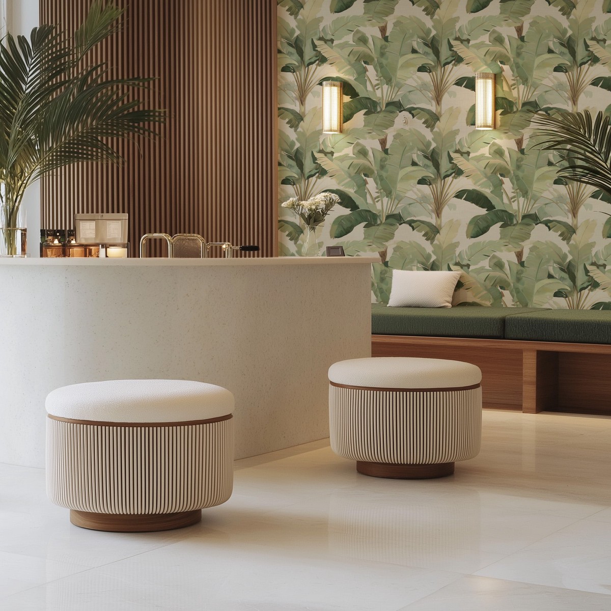 Palmscape Canopy Commercial Vinyl Wallpaper