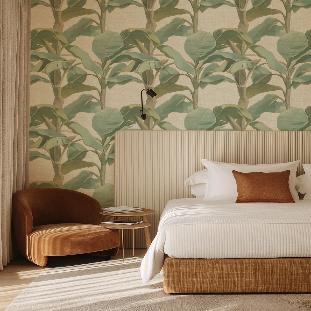 Honolulu Palms Commercial Vinyl Wallpaper