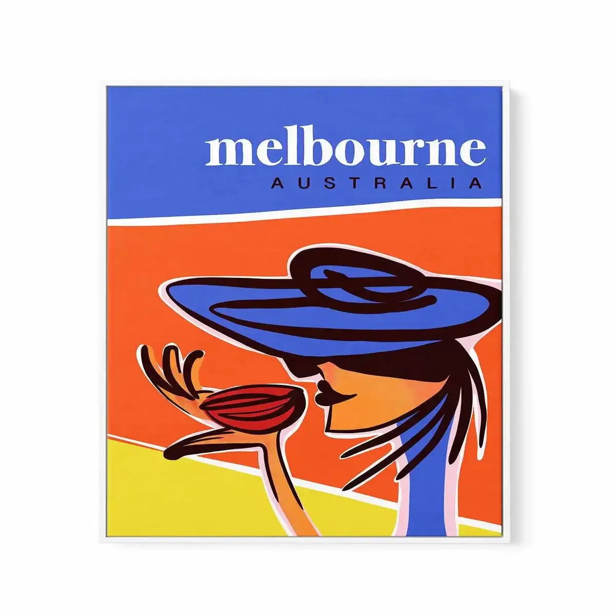 A Coffee in Melbourne Framed Canvas Art Print