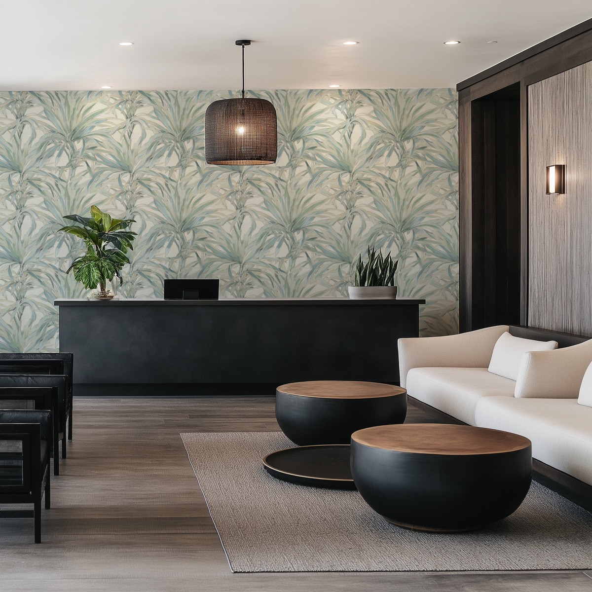 Pandanus Cove Commercial Vinyl Wallpaper