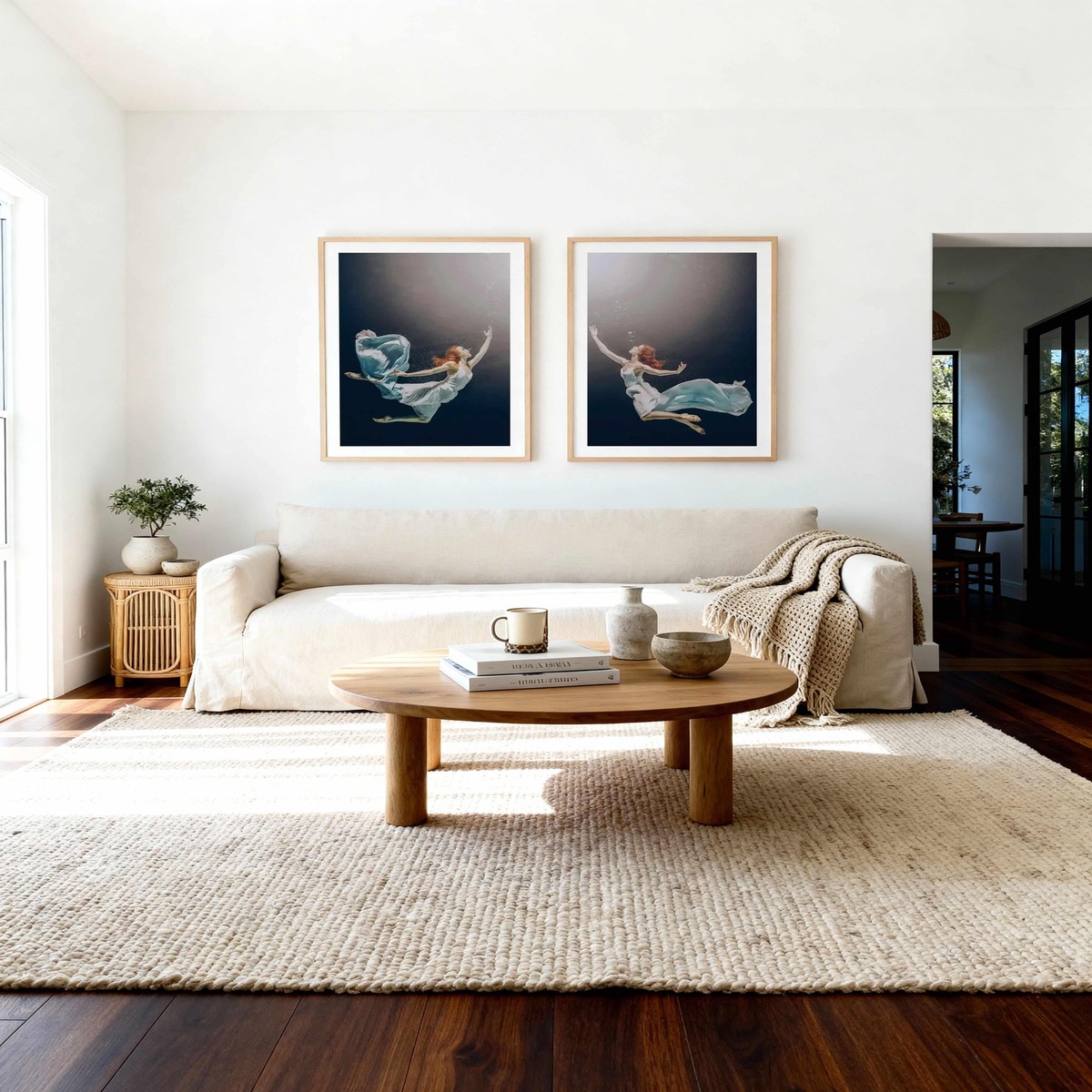 Maiden I II Art Print Set of 2 Matching Wall Art
