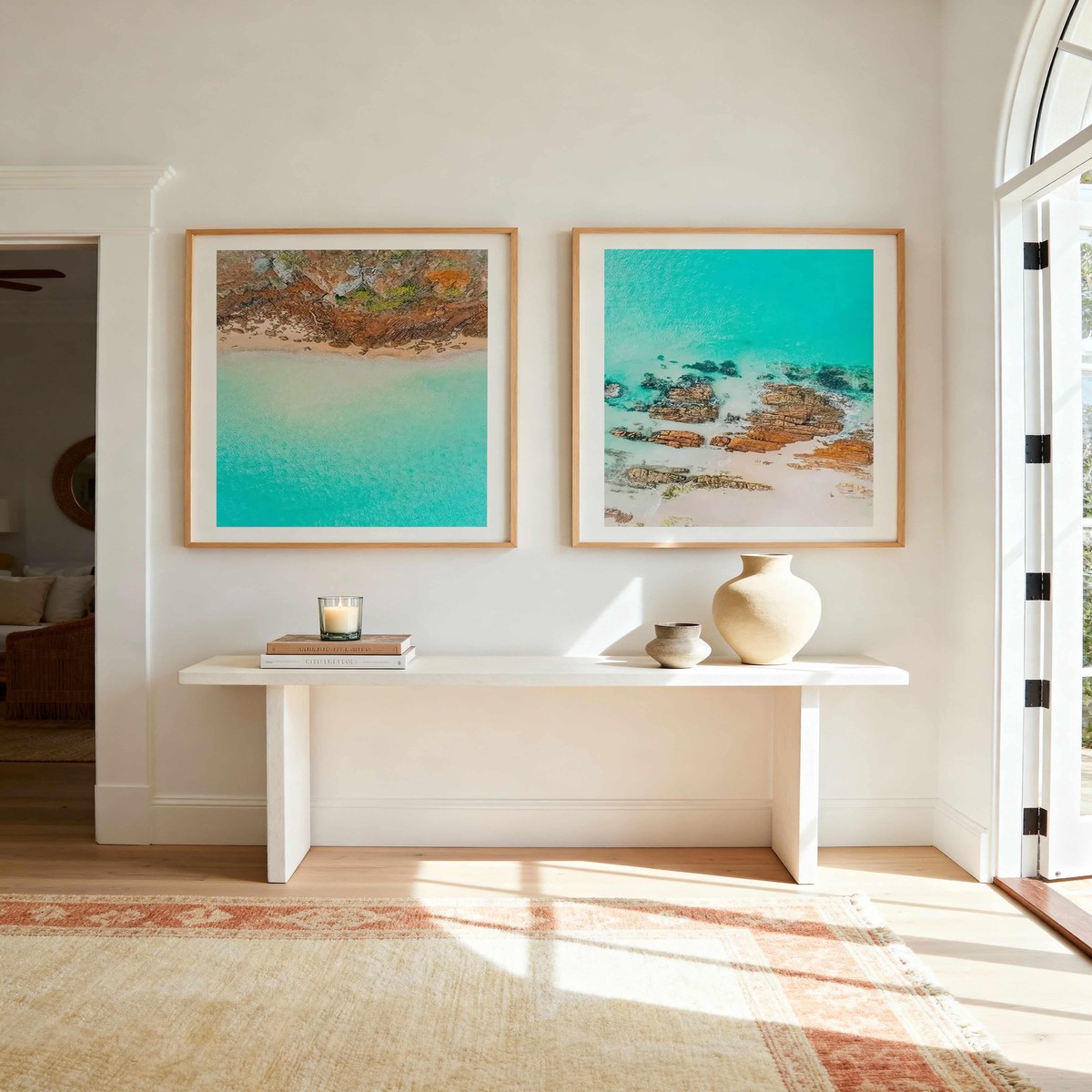 Pambula Rivermouth I II Art Print Set of 2 Matching Wall Art