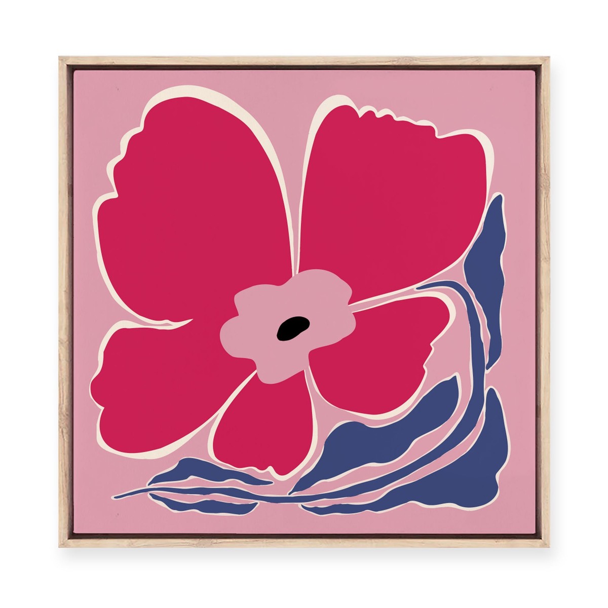 Big Blooming II Framed Canvas
