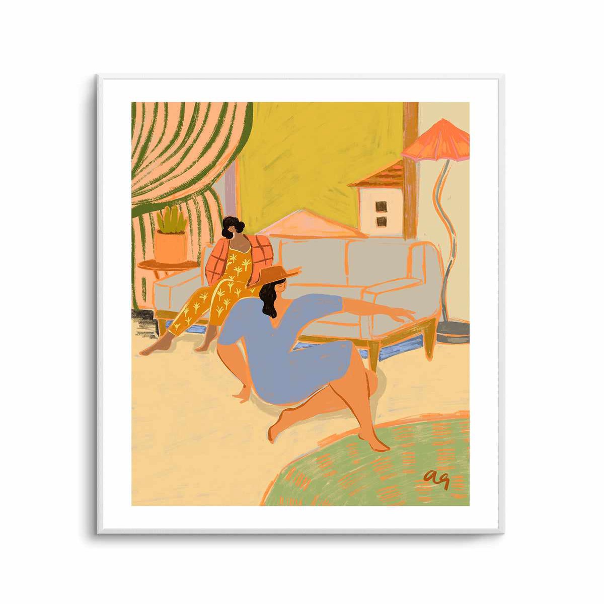 A Day At Home by Arty Guava Art Print