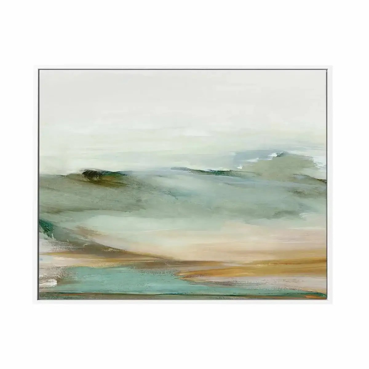 Abstract Landscape Right SQ Framed Canvas Art Print