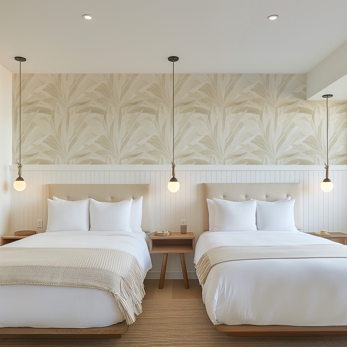 Palmier in Camel Commercial Vinyl Wallcovering
