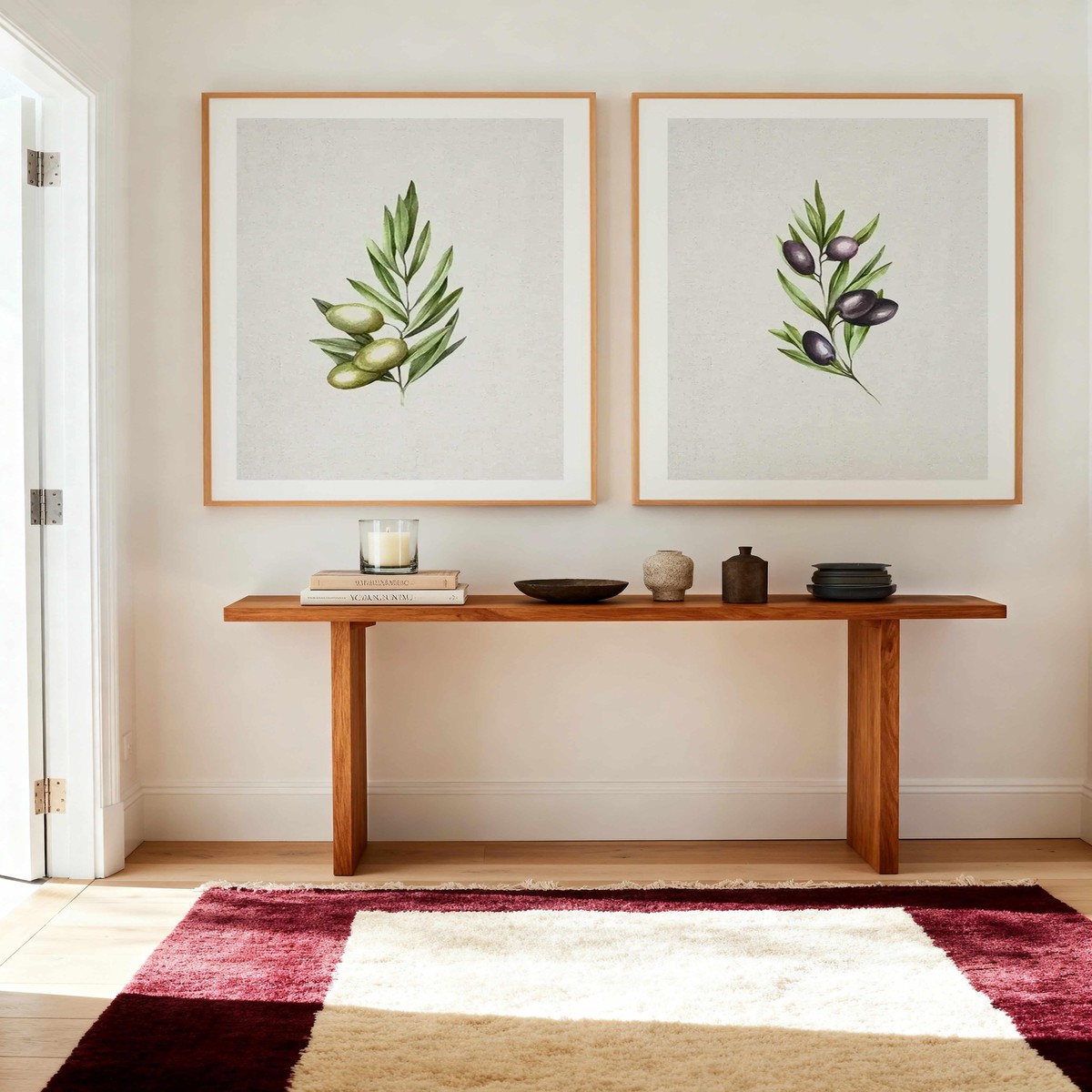 Olive I II Art Print Set of 2 Matching Wall Art