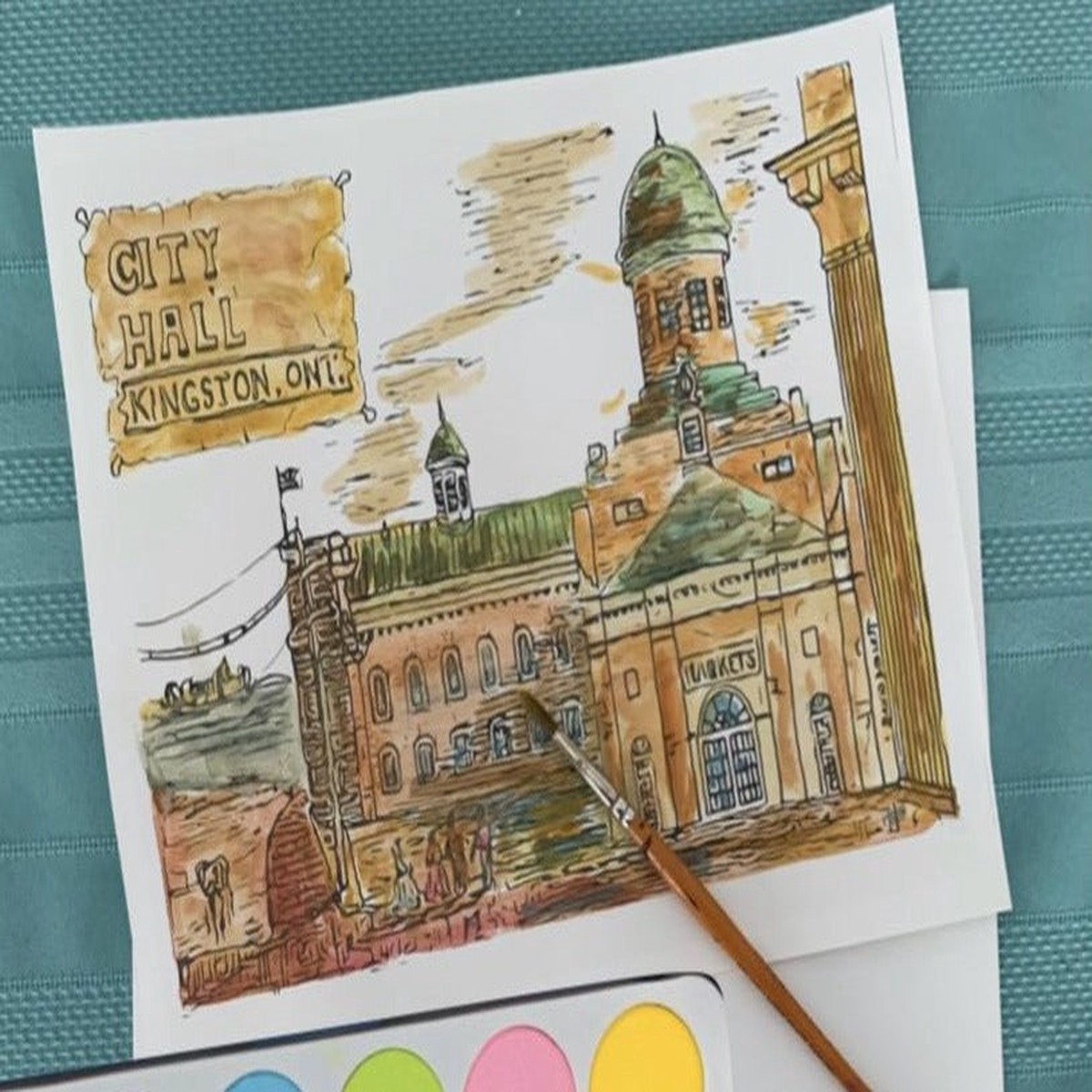 Paint it Yourself Do-it-yourself fine art painting kit - Watercolour Set