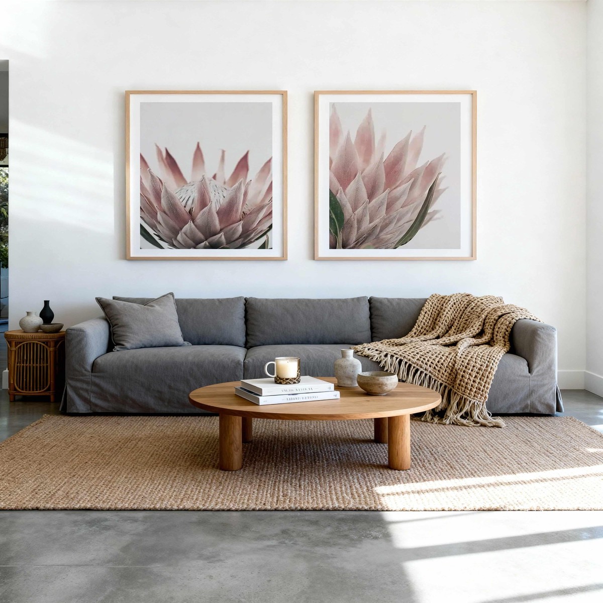Protea in Overture III IV Art Print Set of 2 Matching Wall Art