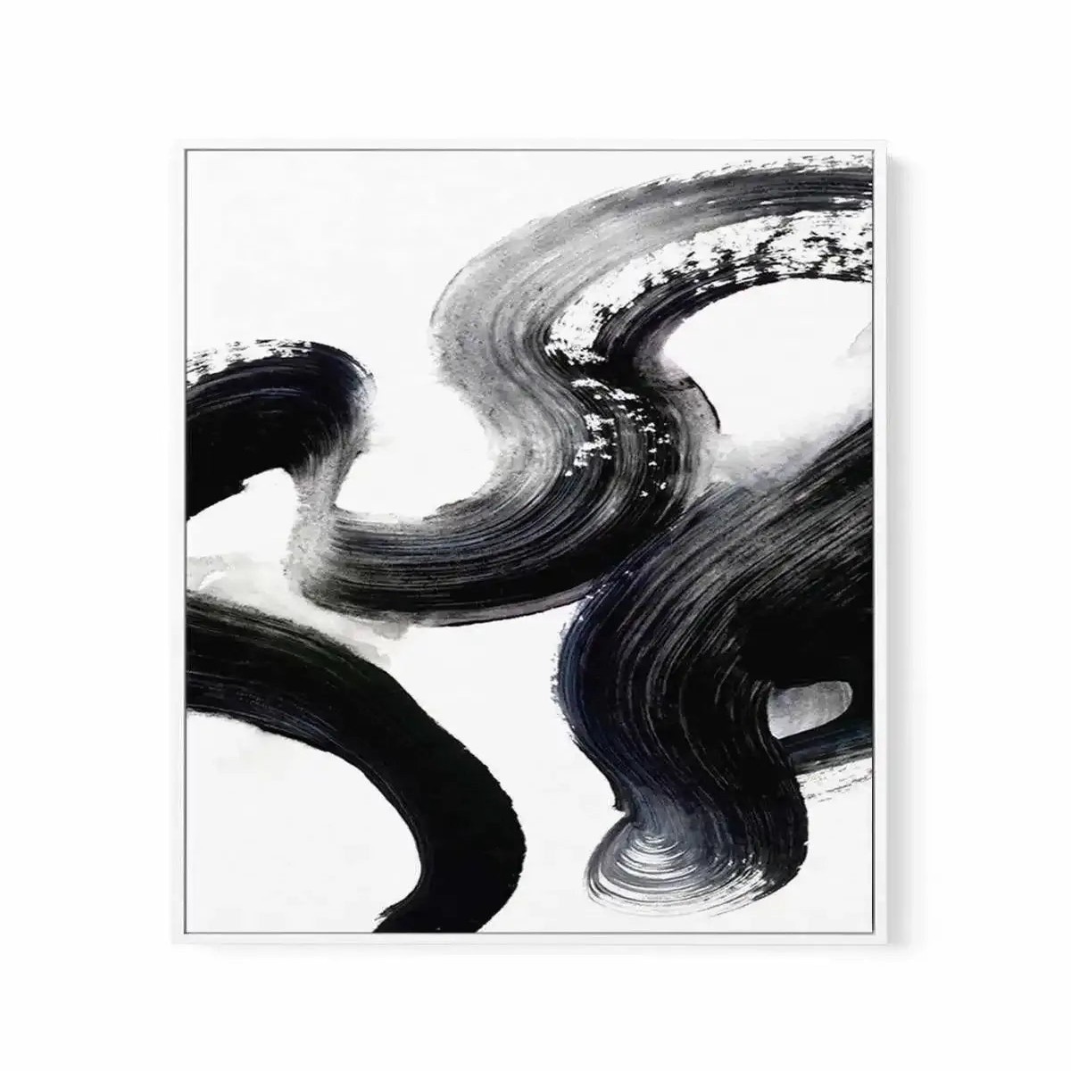 Abstract Lines I Framed Canvas Art Print