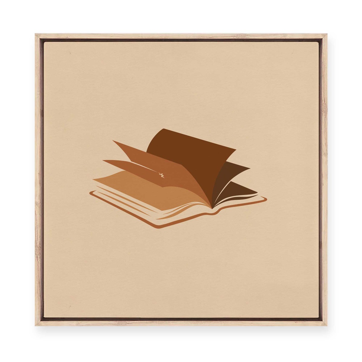 Book Framed Canvas