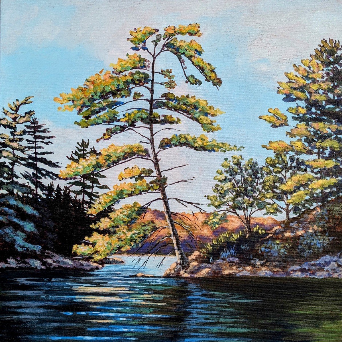 Minding The Gap - original painting by Rosalyn Insley