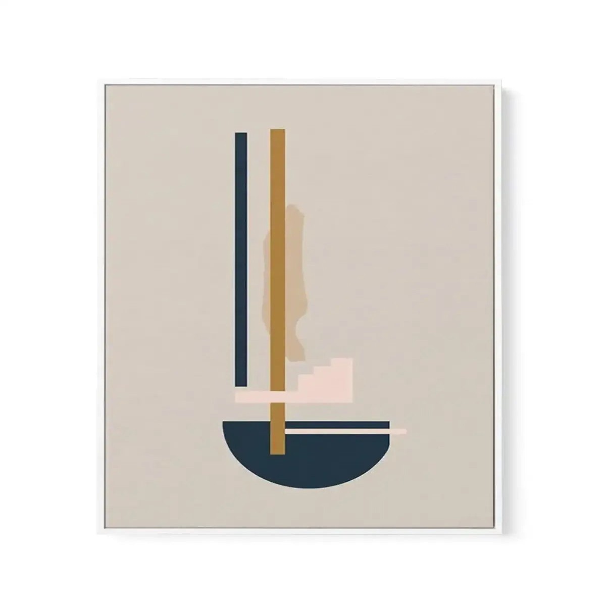 Abstract Series I Framed Canvas Art Print