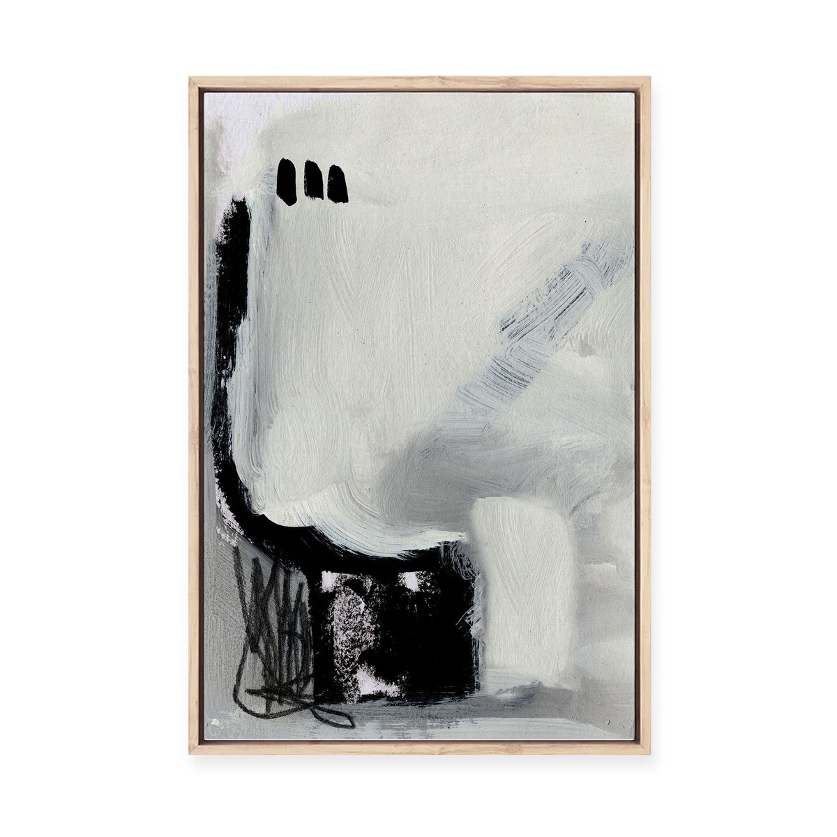 Beyond No2 Framed Canvas