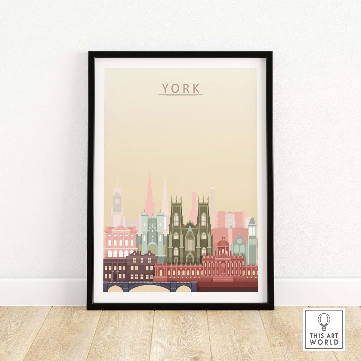 York City Skyline Print Wall Art Poster