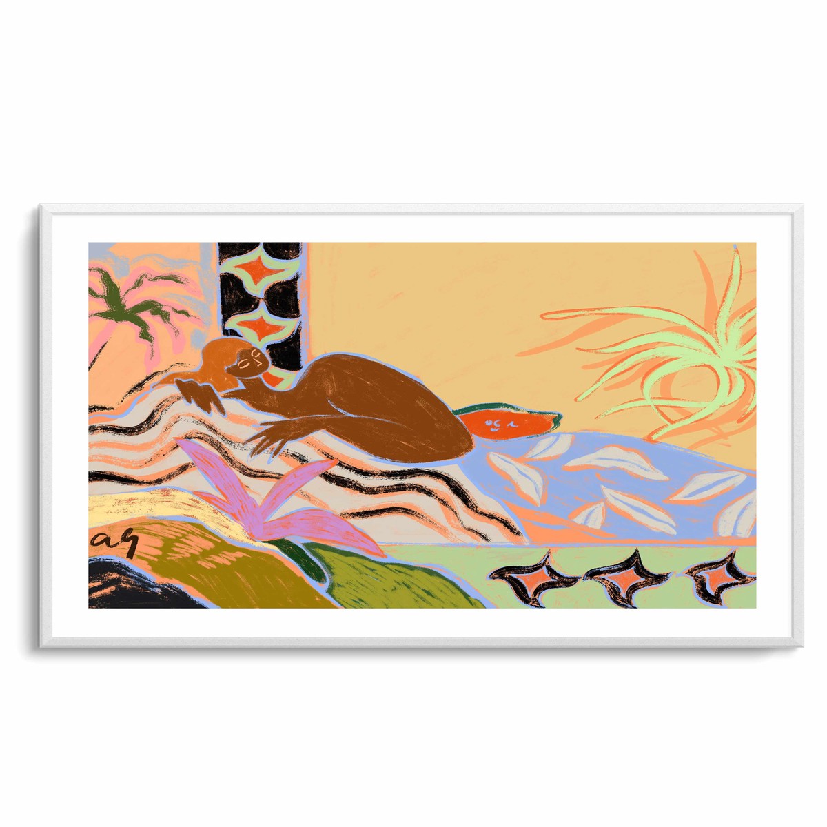 A Moment Of Tranquility by Arty Guava Art Print
