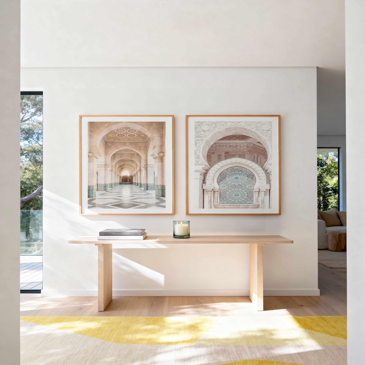 Moroccan Arches I II Art Print Set of 2 Matching Wall Art