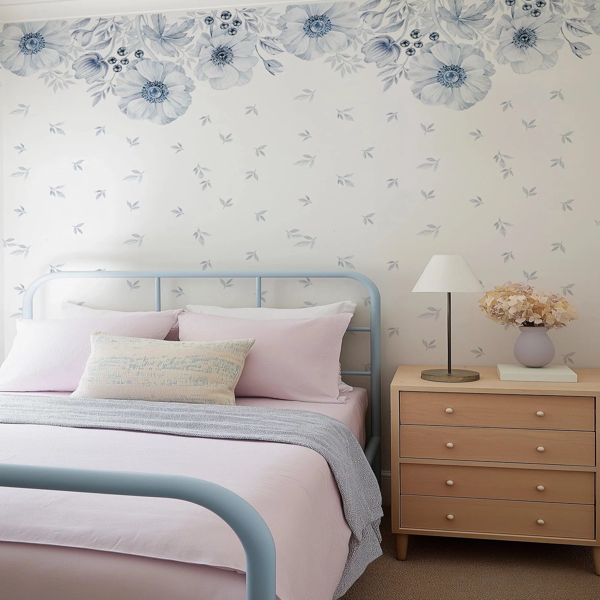 Blue Anemone Wallpaper Mural