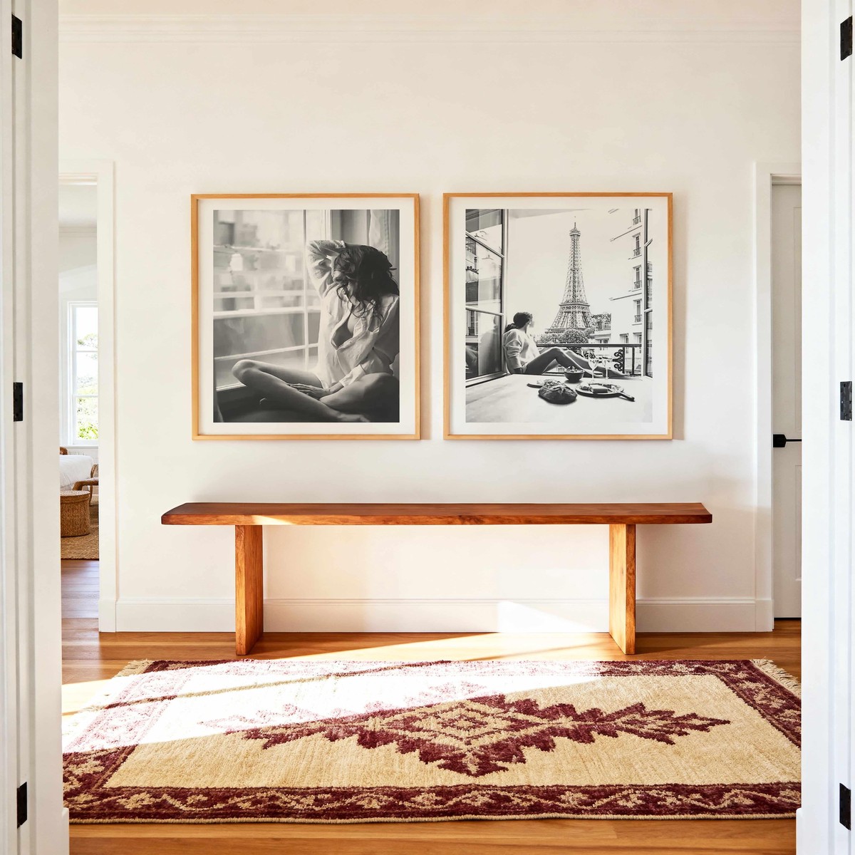 Mondays in Paris I II Art Print Set of 2 Matching Wall Art