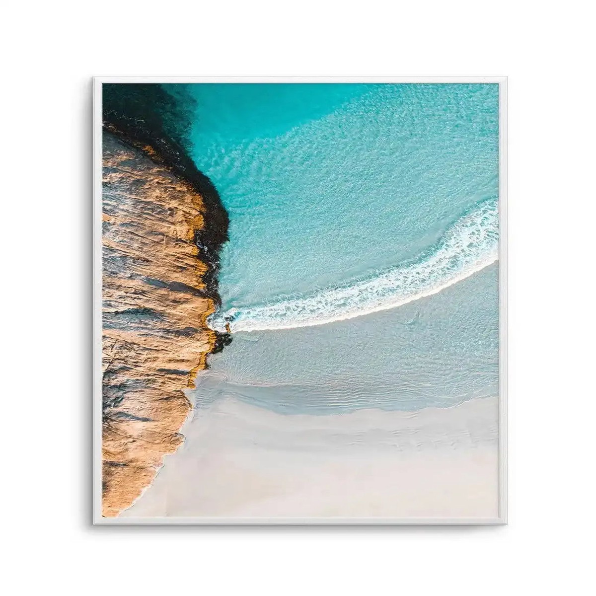 Wylie Bay Curves Esperance Aerial Photo Wall Art Print