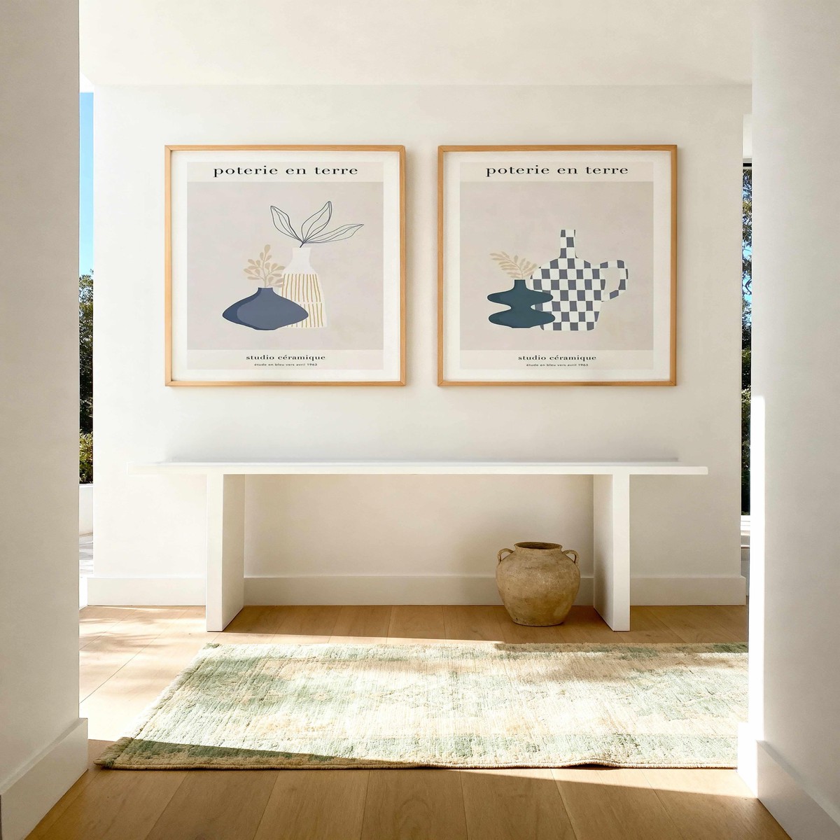 Poterie en Terre I III Art Print Set of 2 Matching Wall Art