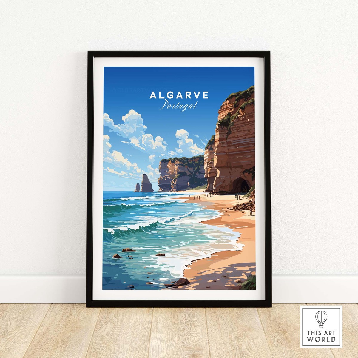 Algarve Print Beach Poster