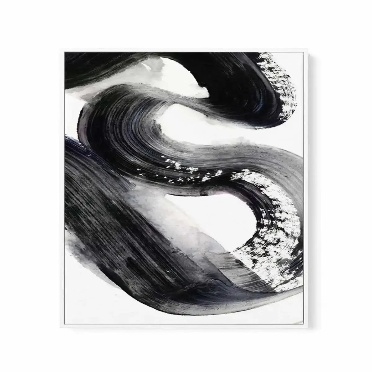 Abstract Lines II Framed Canvas Art Print