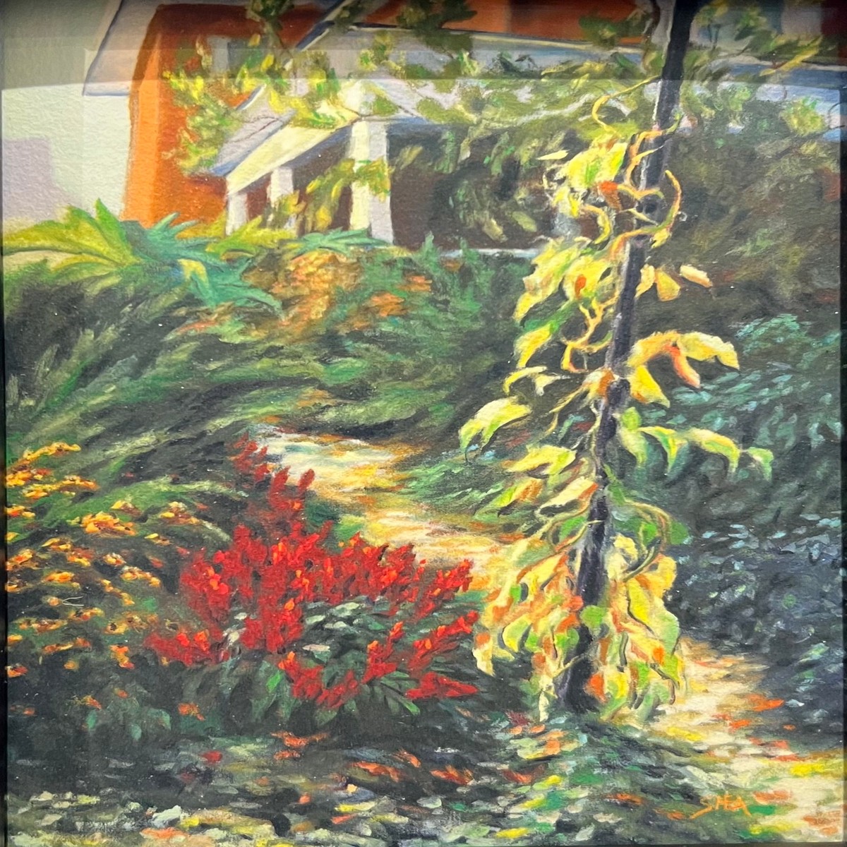 Bean Pole - Framed Artist Proof by Pat Shea