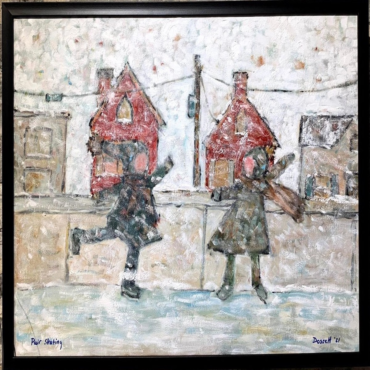 Pair Skating - Original by David Dossett