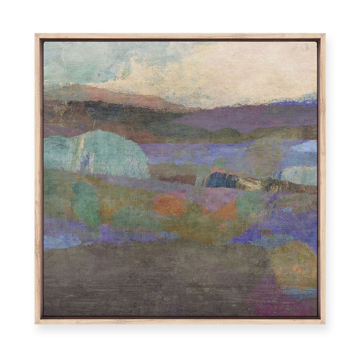 Twilight View Framed Canvas