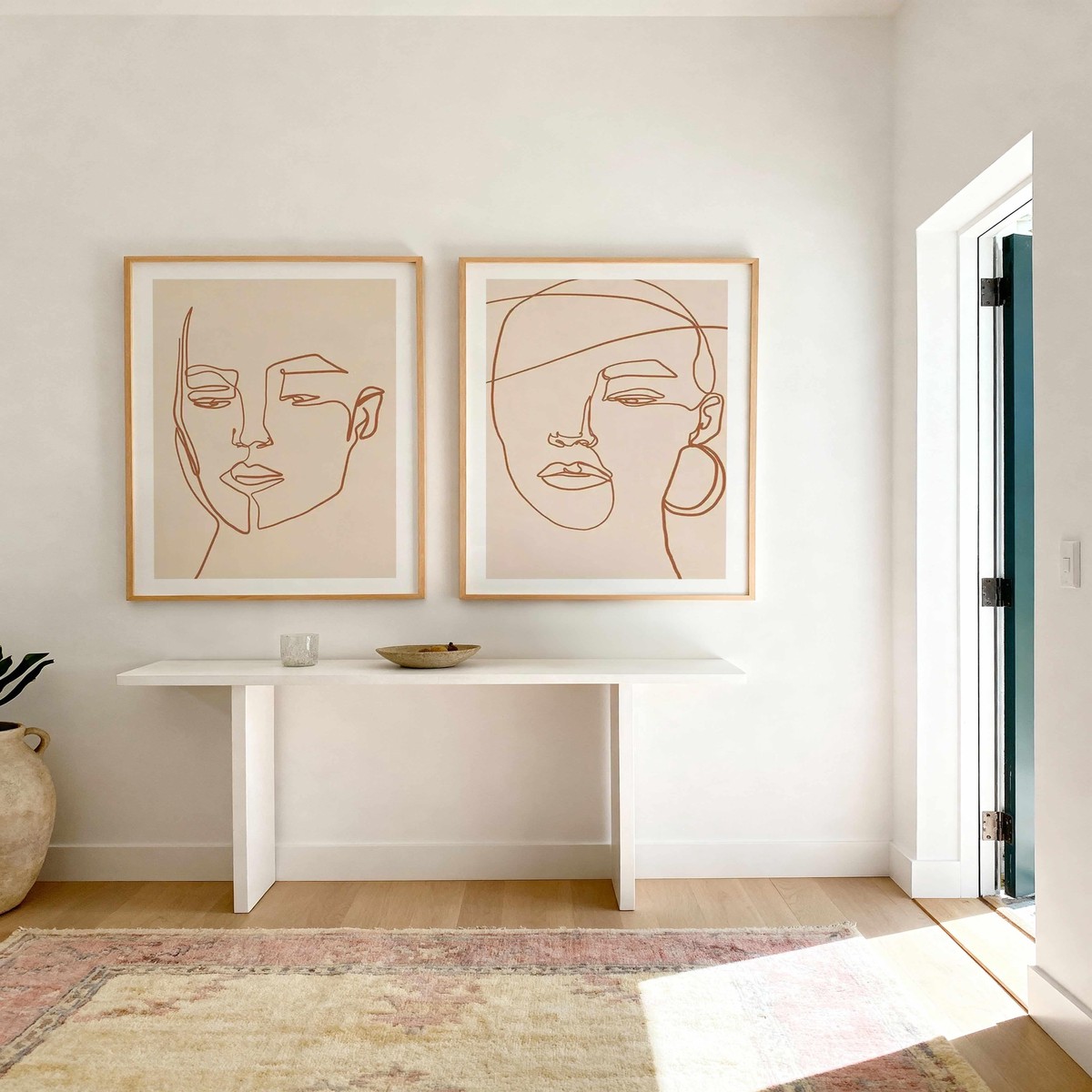 Her Contours I II Art Print Set of 2 Matching Wall Art