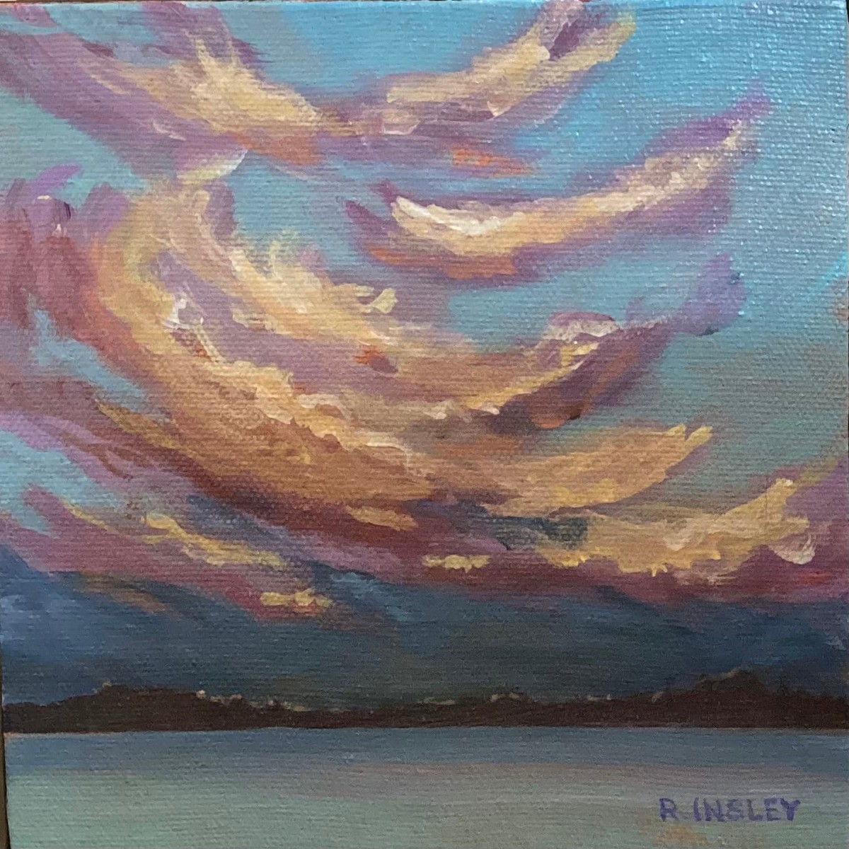 A Thousand Sunsets 27- original painting by Rosalyn Insley