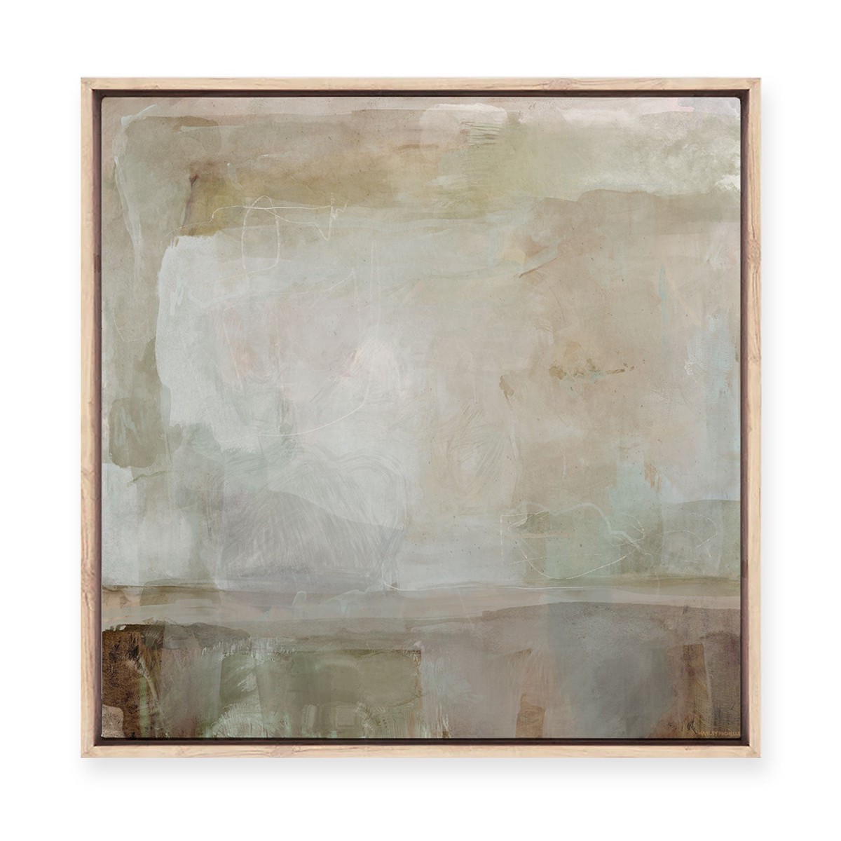 Touch the Earth Framed Canvas