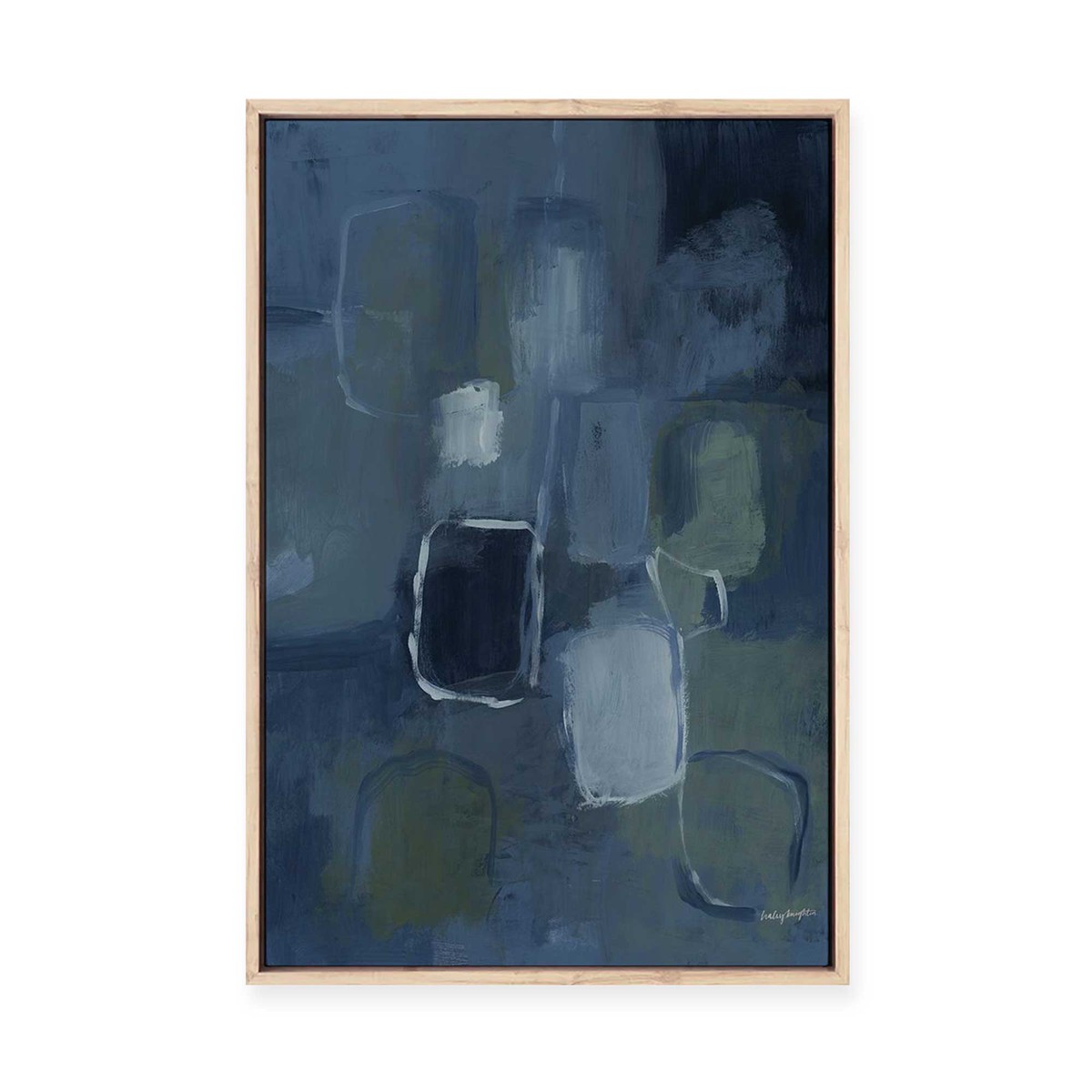 Blue Jean Baby II Framed Canvas