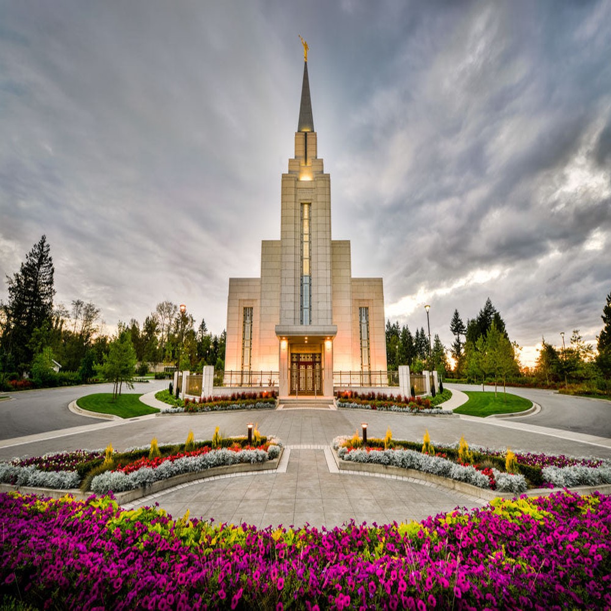 Vancouver Temple - Flowered Path
