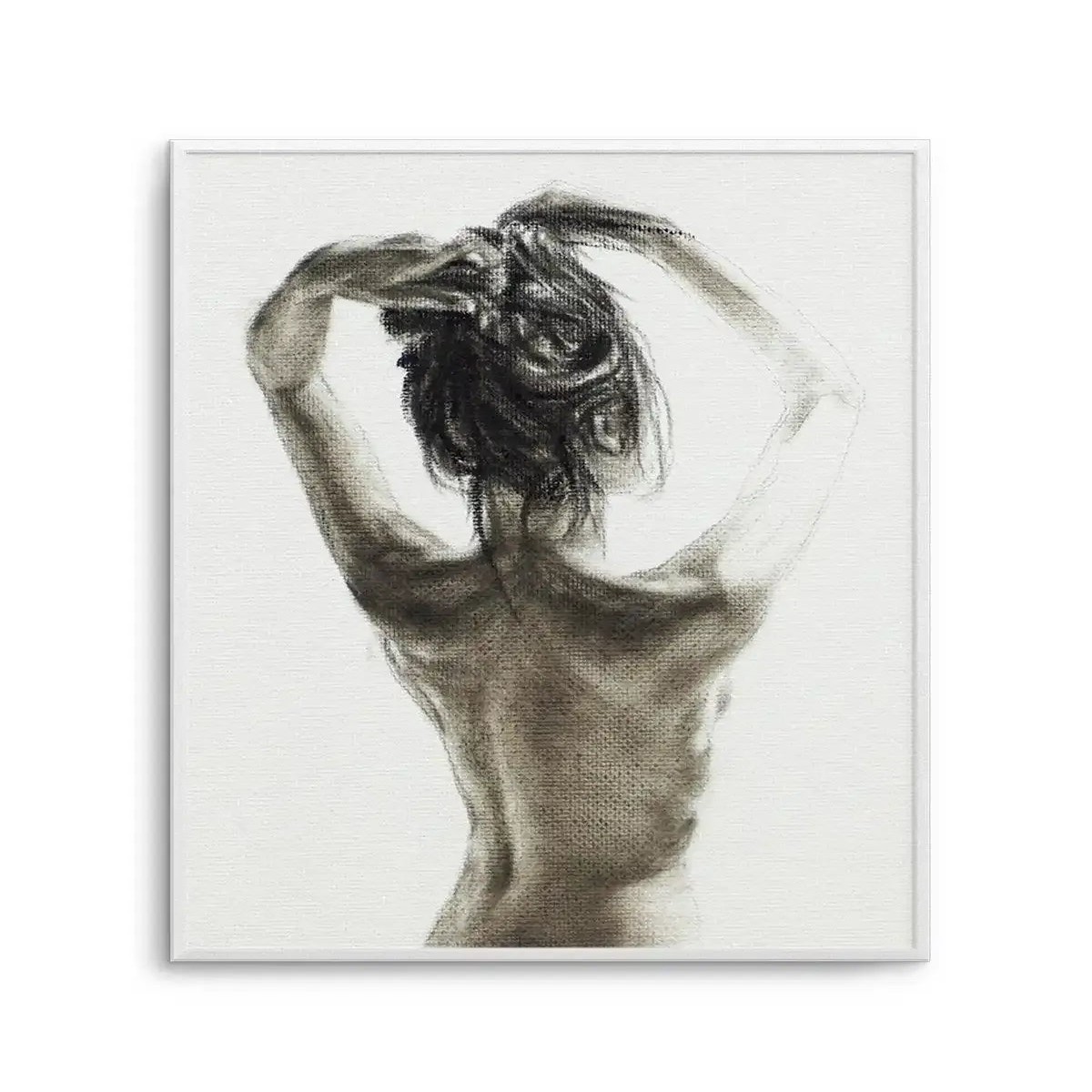 Woman in Charcoal Art Print
