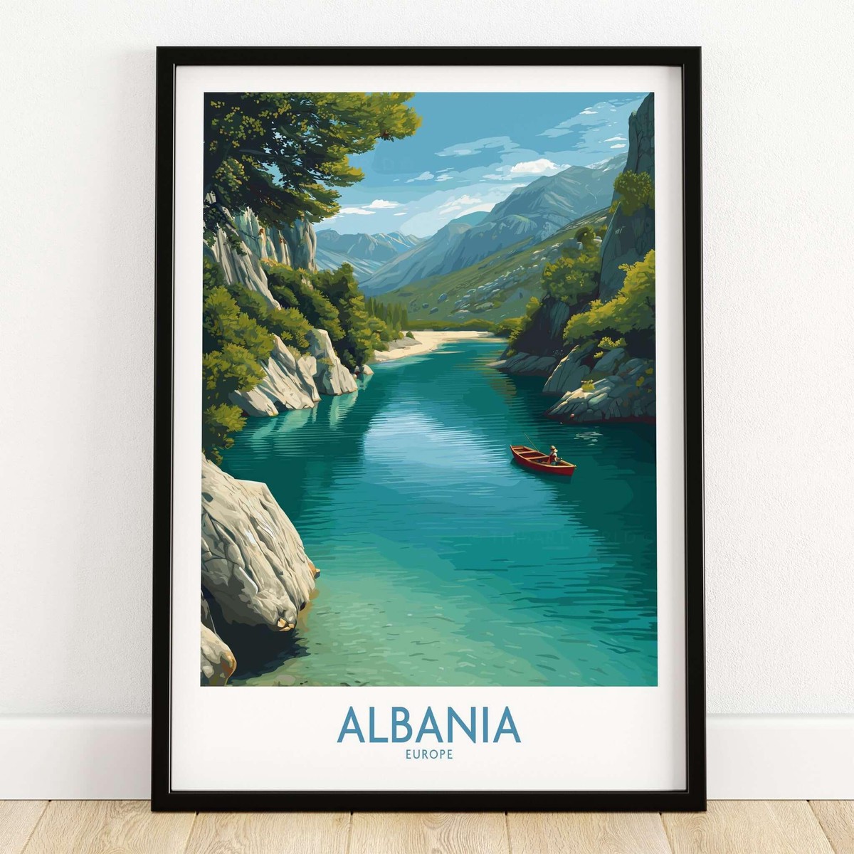 Albania Canvas Print Framed and Unframed Travel Wall Decor