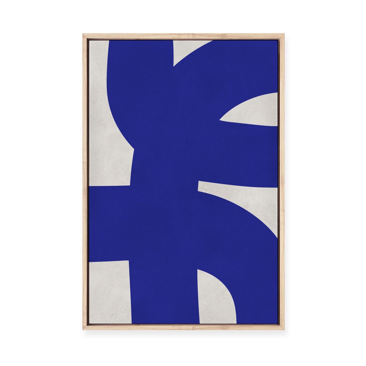 Blue Roads I Framed Canvas