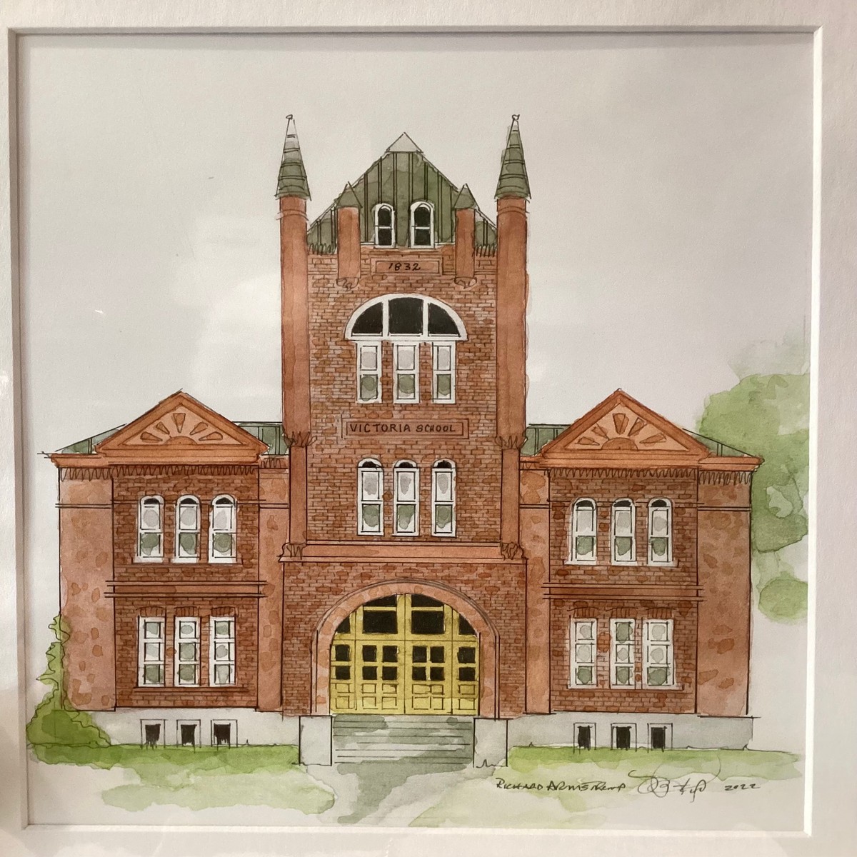 Victoria School Goodes Hall Print by Richard Armstrong
