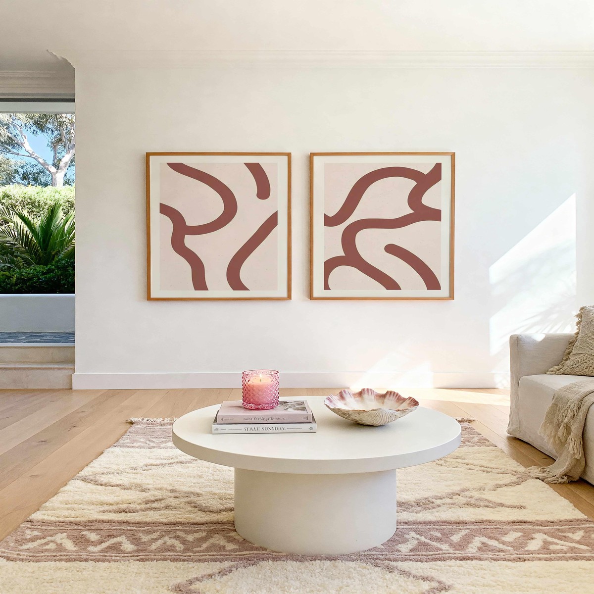 Lignes De Pliage I II Art Print Set of 2 Matching Wall Art