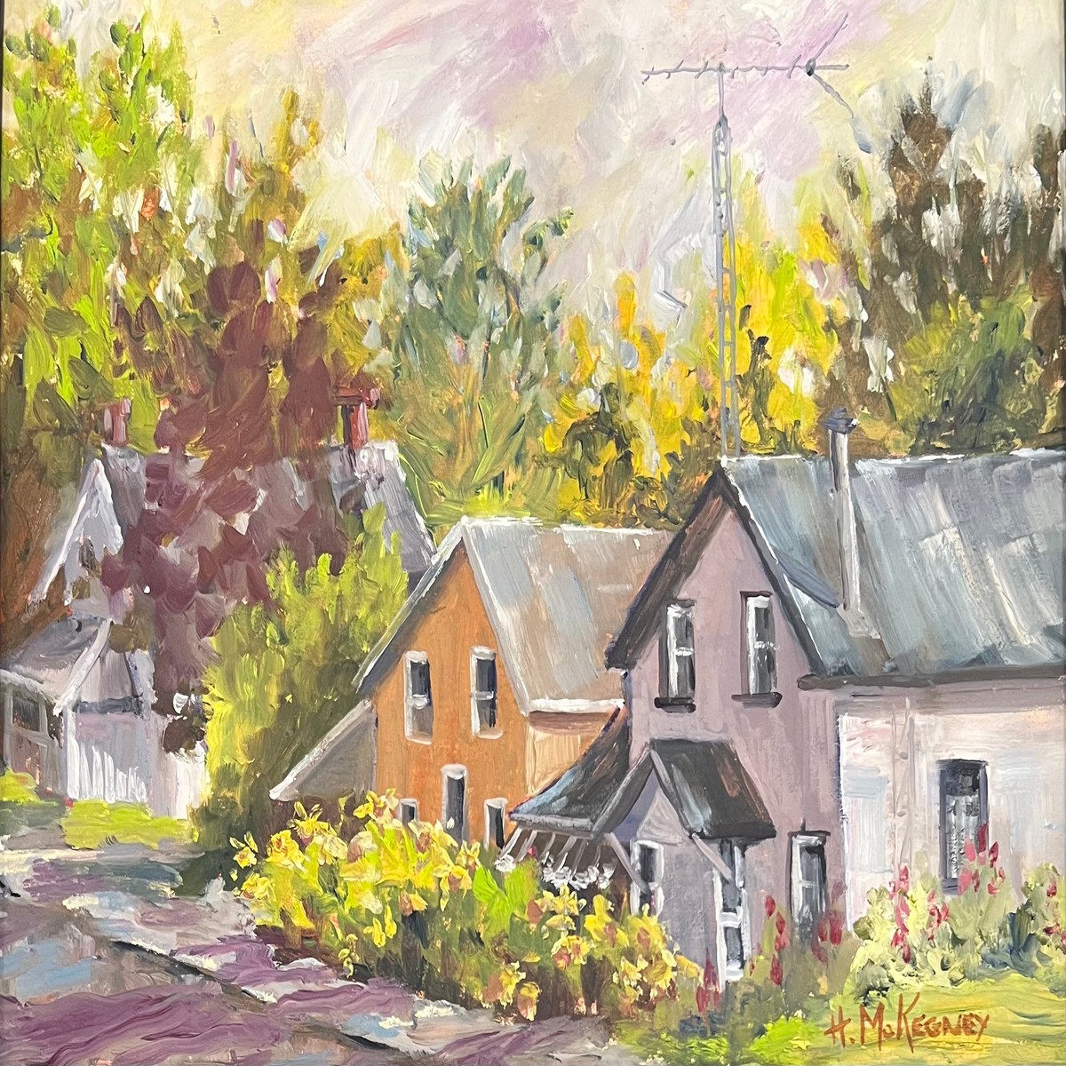 A Backstreet in Marysville Wolfe Island - original by Hazel McKegney