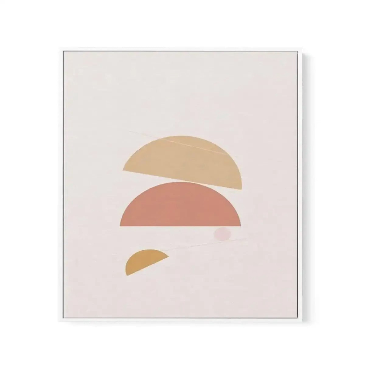 Abstract Sienna I Framed Canvas Art Print
