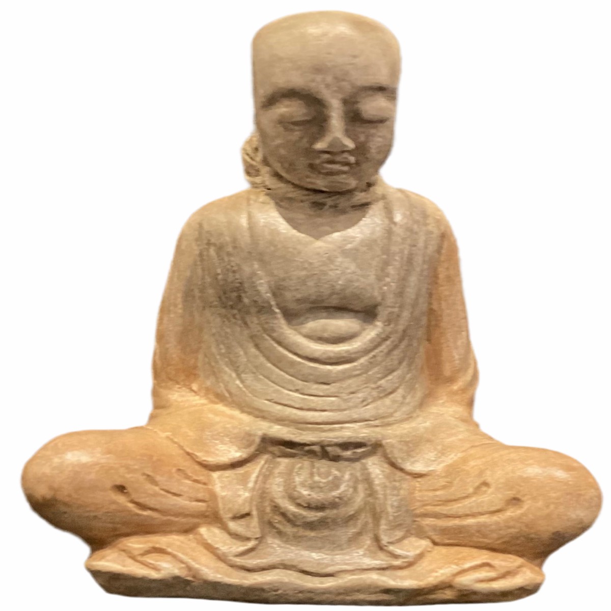 Monk in Meditation Statue Hand-cast concrete